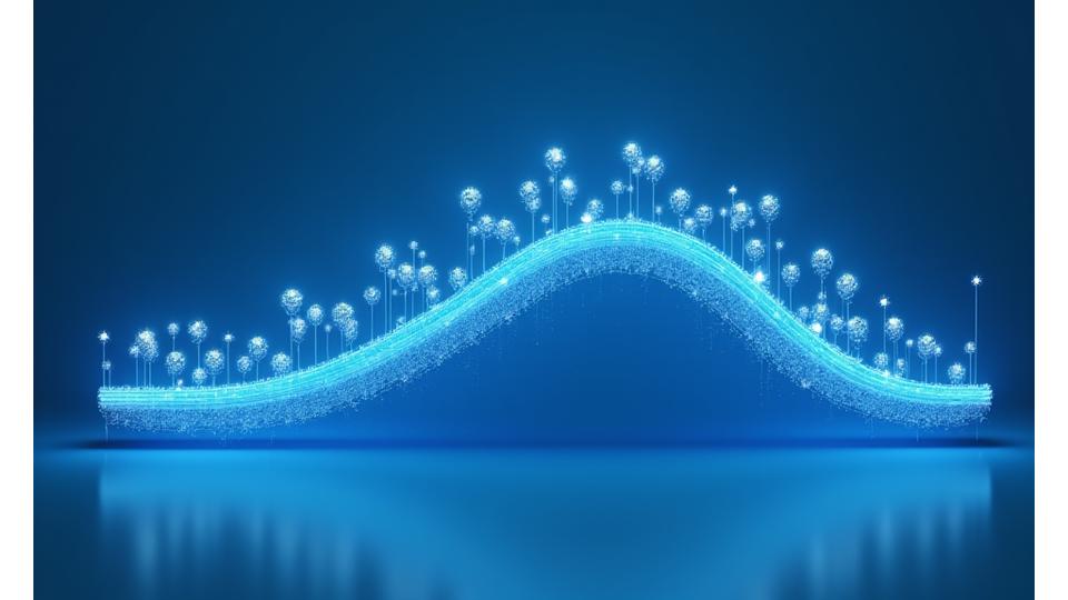 年表のように複数の時期の代表的な技術革新が並べられたインフォグラフィック。