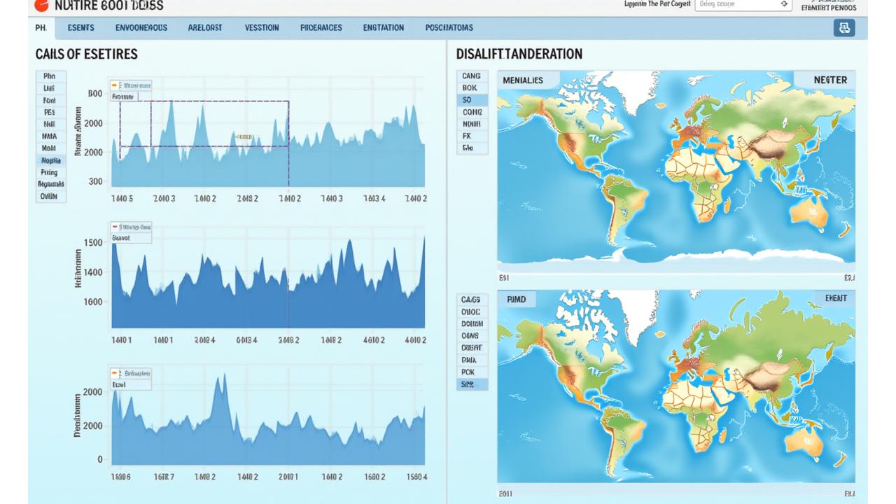 海洋環境データを表示する直感的なダッシュボードスクリーンショット