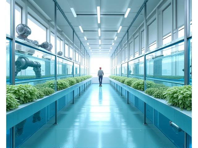 スマート養殖施設でのAI給餌システム