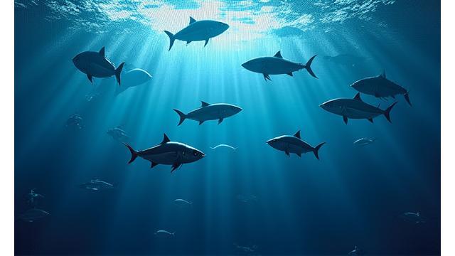 AI選別・自動回収システムを搭載したスマート漁網のクローズアップ